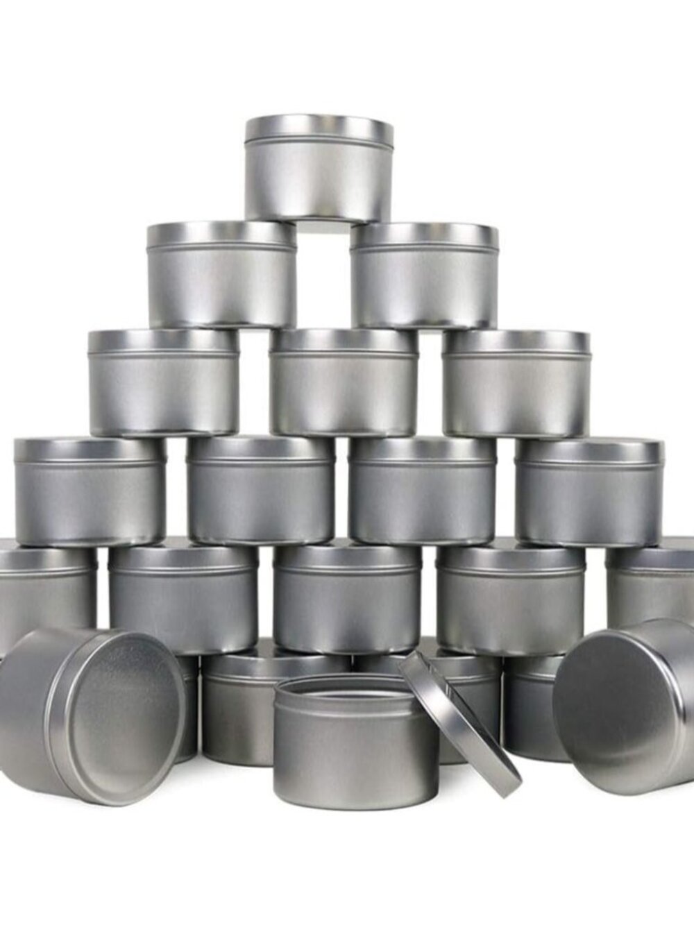 Candle Tin 24 Piece, 8 oz, for Candle Making